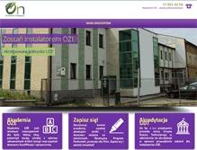 Tablet Screenshot of akademiaoze.pl